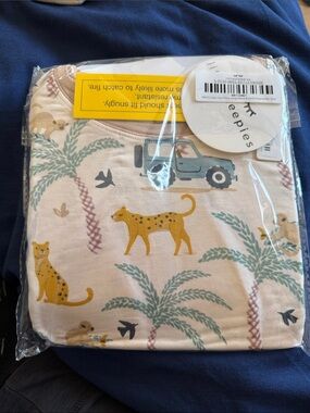 Little Sleepies Mustard & Sage Cheetah Pajama Set